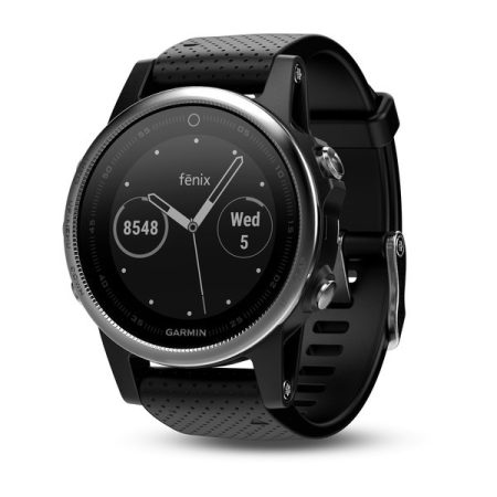 Garmin Fenix 5S Ezüst / Fekete szíj