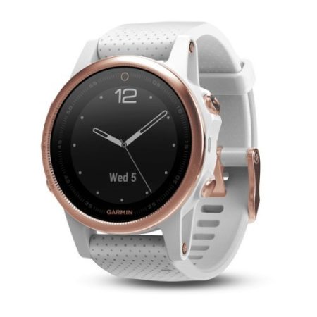 Garmin Fenix 5S Sapphire Rose Gold / Fehér szíj