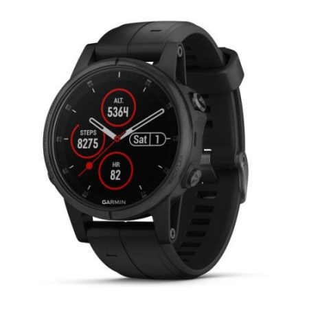 Garmin Fenix 5S Plus Sapphire Fekete / Fekete szíj