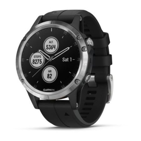 Garmin Fenix 5 Plus Ezüst / Fekete szíj       