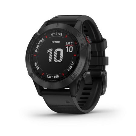 Garmin Fenix 6 Pro Fekete / Fekete szíj