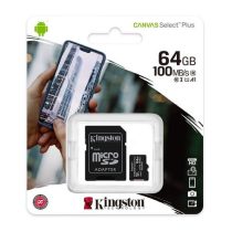   Kingston Canvas Select Plus 64GB MicroSDXC CL10 memóriakártya + SD adapter