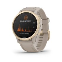   Garmin Fenix 6S Pro Solar Világos Arany / Világos Homok szíj