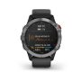 Garmin Fenix 6 Solar Ezüst / Fekete szíj