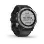 Garmin Fenix 6 Solar Ezüst / Fekete szíj