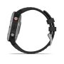 Garmin Fenix 6 Solar Ezüst / Fekete szíj