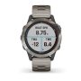 Garmin Quatix 6 Titanium Sapphire Szürke / Titanium szíj