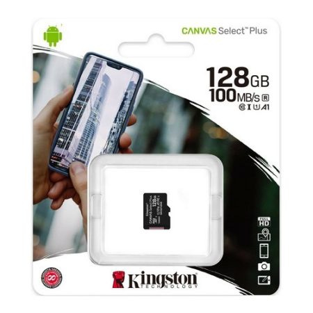 Kingston Canvas Select Plus 128GB MicroSDXC CL10 memóriakártya