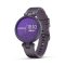   Garmin Lily Sport Éjféli Orchidea / Sötét Orchidea óratok és szilikon szíj