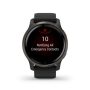 Garmin Venu 2 Fekete / Szürke bőr szíjjal + fekete szilikon szíj