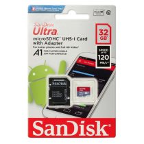   SanDisk Ultra UHS-I MicroSDHC 32GB CL10 memóriakártya + SD adapter