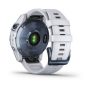 Garmin Fenix 7 Sapphire Solar Ásványkék DLC Titánium/Fehér szíj