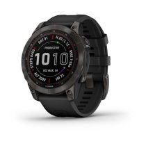   Garmin Fenix 7 Sapphire Solar Fekete DLC Titánium/Fekete szíj