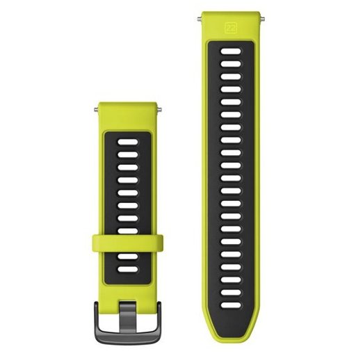 Garmin Óraszíj sárga-fekete szilikon 22mm