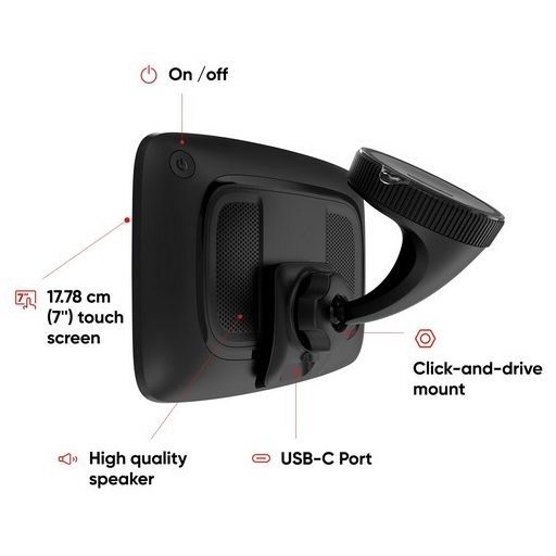 TomTom GO Camper Max 700 Premium Pack World Map lakóautós navigáció