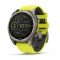 Garmin Fenix 8 SOLAR 47mm Sapphire Titánium/Neonsárga-Grafitszürke szilikon szíj 