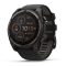 Garmin Fenix 8 SOLAR 51mm Sapphire Karbonszürke DLC Titánium/Fekete-Sötétszürke szilikon szíj 