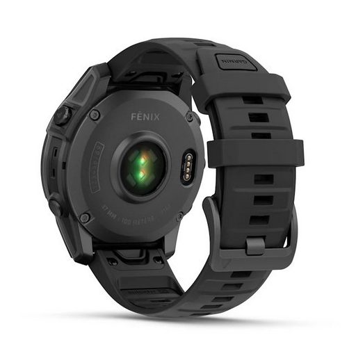 Garmin Fenix E 47mm Sötétszürke Acél/Fekete szilikon szíj 