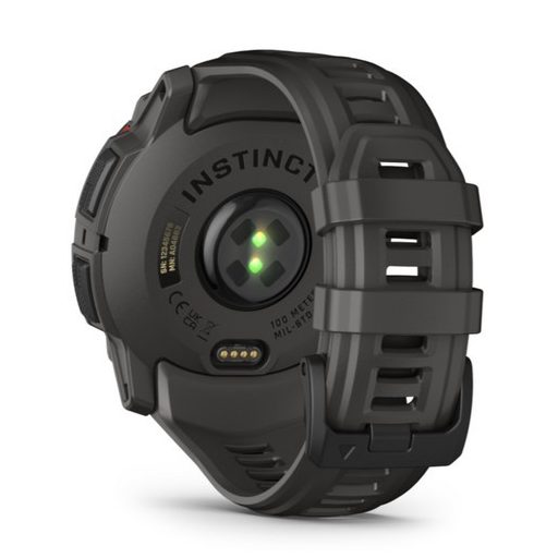 Garmin Instinct 3 50mm Solar Fekete/Sötétszürke szíj