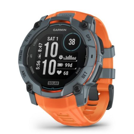 Garmin Instinct 3 50mm Solar Szürke/Narancs szíj