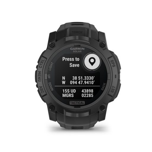 Garmin Instinct 3 50mm Solar Tactical Edition Fekete/Fekete szíj