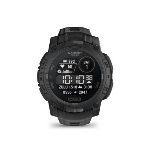 Garmin Instinct 3 45mm Solar Tactical Edition Fekete/Fekete szíj