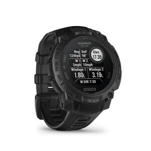 Garmin Instinct 3 45mm Solar Tactical Edition Fekete/Fekete szíj