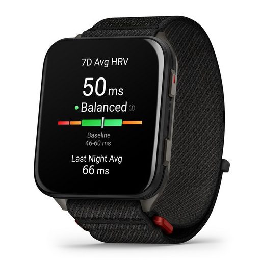 Garmin Venu X1 Fekete Titanium / Fekete Comfortfit Nylon szíj 