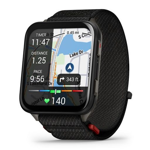 Garmin Venu X1 Fekete Titanium / Fekete Comfortfit Nylon szíj 