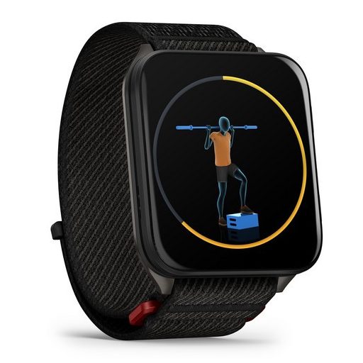 Garmin Venu X1 Fekete Titanium / Fekete Comfortfit Nylon szíj 