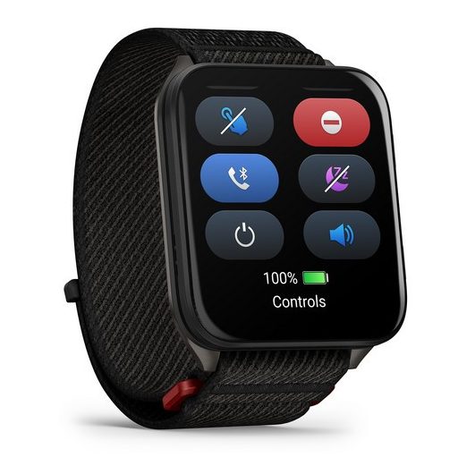 Garmin Venu X1 Fekete Titanium / Fekete Comfortfit Nylon szíj 