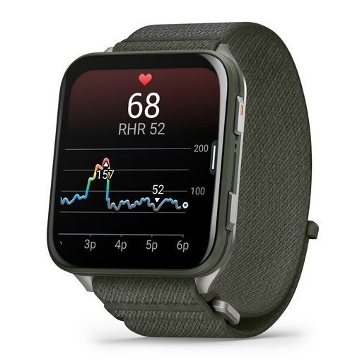 Garmin Venu X1 Mohazöld Titanium / Mohazöld Comfortfit Nylon szíj 