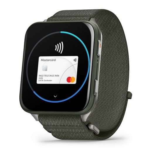 Garmin Venu X1 Mohazöld Titanium / Mohazöld Comfortfit Nylon szíj 