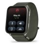 Garmin Venu X1 Mohazöld Titanium / Mohazöld Comfortfit Nylon szíj 