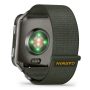 Garmin Venu X1 Mohazöld Titanium / Mohazöld Comfortfit Nylon szíj 