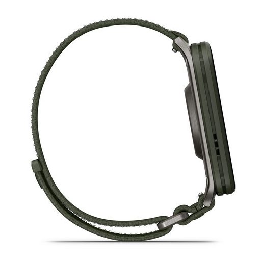 Garmin Venu X1 Mohazöld Titanium / Mohazöld Comfortfit Nylon szíj 