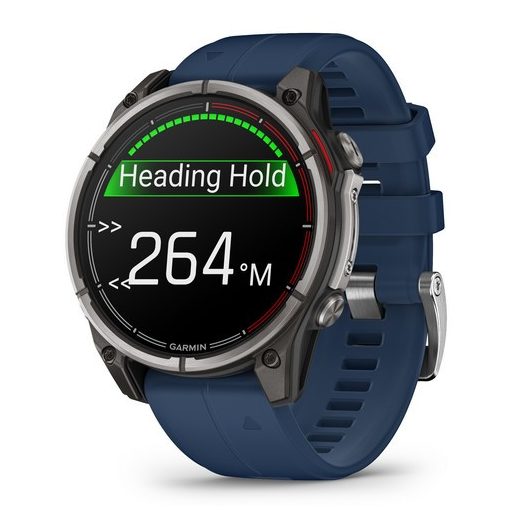 Garmin Quatix 8 47mm AMOLED Sapphire Titanium Captain Blue szíj