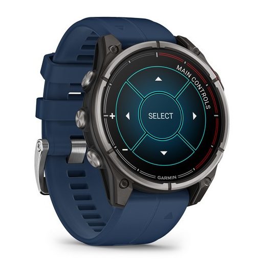 Garmin Quatix 8 47mm AMOLED Sapphire Titanium Captain Blue szíj