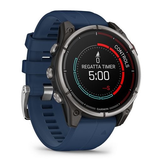 Garmin Quatix 8 47mm AMOLED Sapphire Titanium Captain Blue szíj