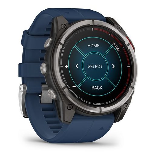 Garmin Quatix 8 51mm AMOLED Sapphire Titanium Captain Blue szíj