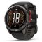 Garmin Fenix 8 Pro MicroLED 51mm Sapphire karbonszürke DLC Titanium fekete/szürke szilikon szíj