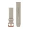 Garmin Óraszíj világos homokkő rose gold csattal Quick Release 20mm