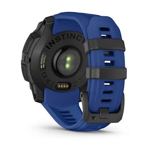 Garmin Instinct 3 45mm AMOLED Fekete/Kék-Fekete szilikon szíj (LIMITED EDITION)