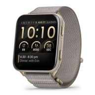   Garmin Venu X1 Soft Gold Titanium / French Gray Comfortfit Nylon szíj 