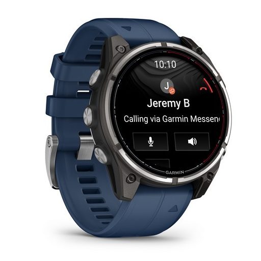 Garmin Quatix 8 Pro 47mm AMOLED Sapphire Titanium Captain Blue szíj