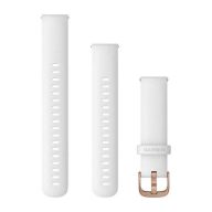   Garmin Óraszíj Fehér Rose Gold csat szilikon Quick Release 18mm