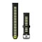 Garmin Óraszíj Fekete-Sárga Palaszürke csat szilikon Quick Release 18mm