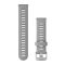 Garmin Óraszíj Púderszürke Ezüst csat szilikon Quick Release 18mm