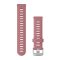 Garmin Óraszíj Bubblegum Rózsaszín Ezüst csat szilikon Quick Release 18mm