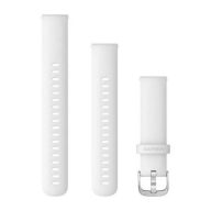  Garmin Óraszíj Fehér Ezüst csat szilikon Quick Release 18mm